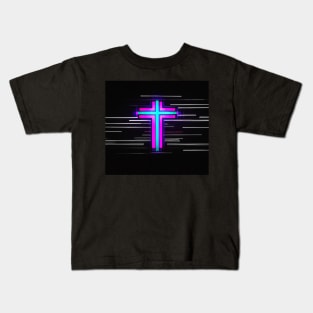 Neon cross Kids T-Shirt